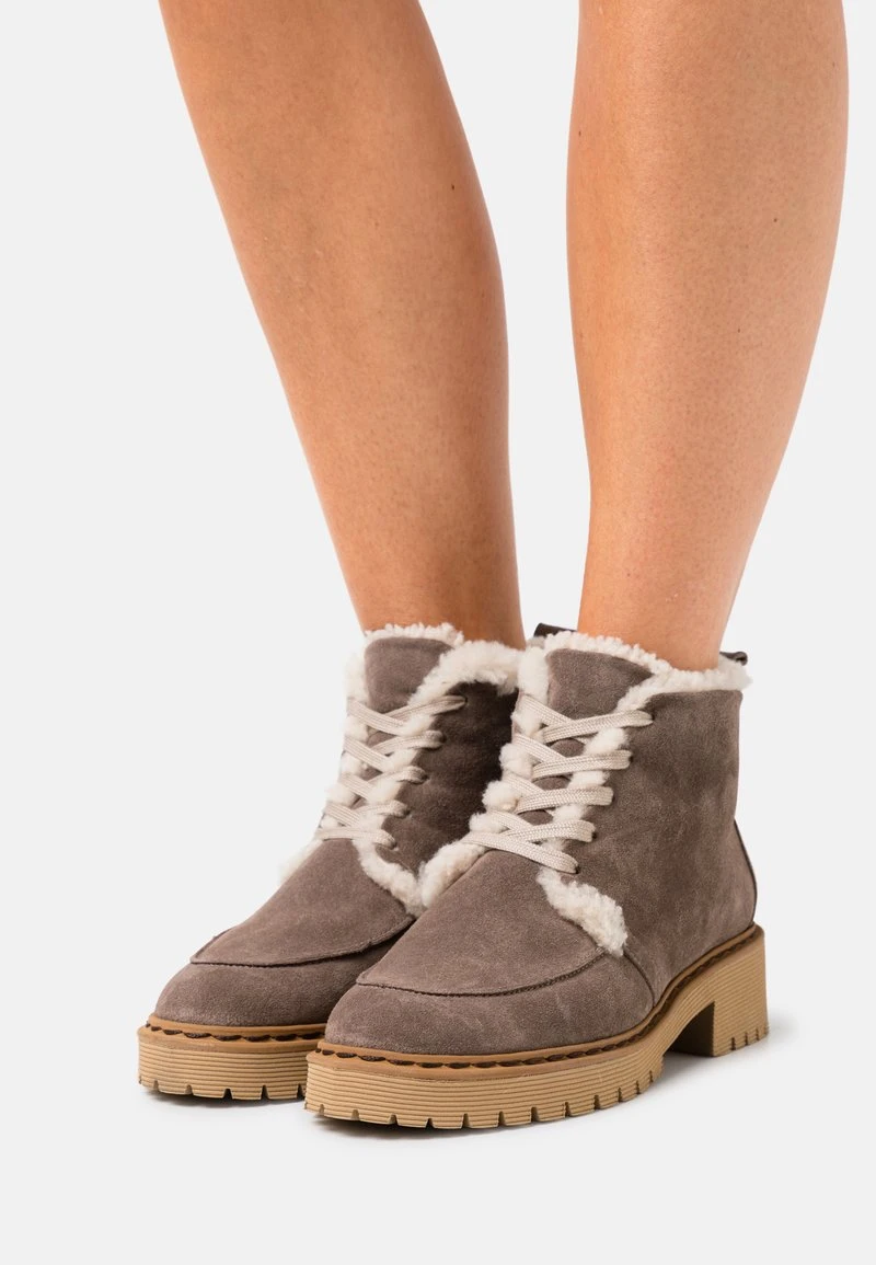 Högl COOL COZY - Schnürstiefelette - Taupe, Damen