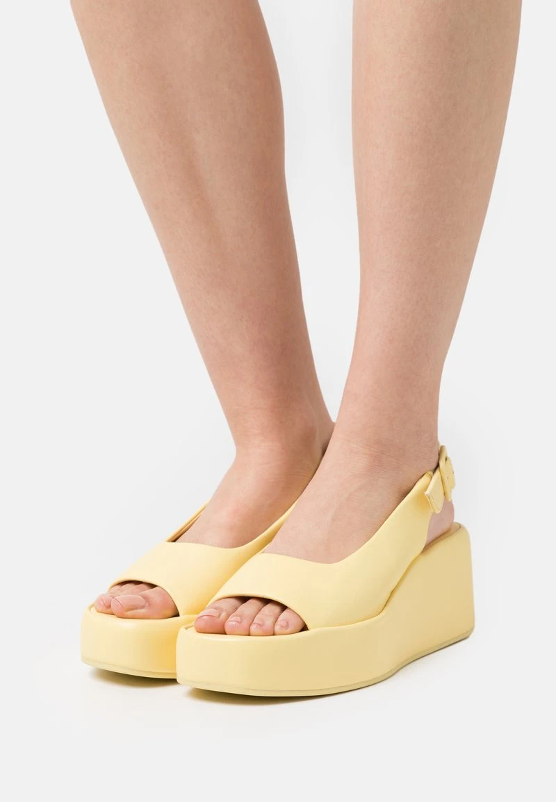 Högl LOULOU - Plateausandalette - Banana, Damen
