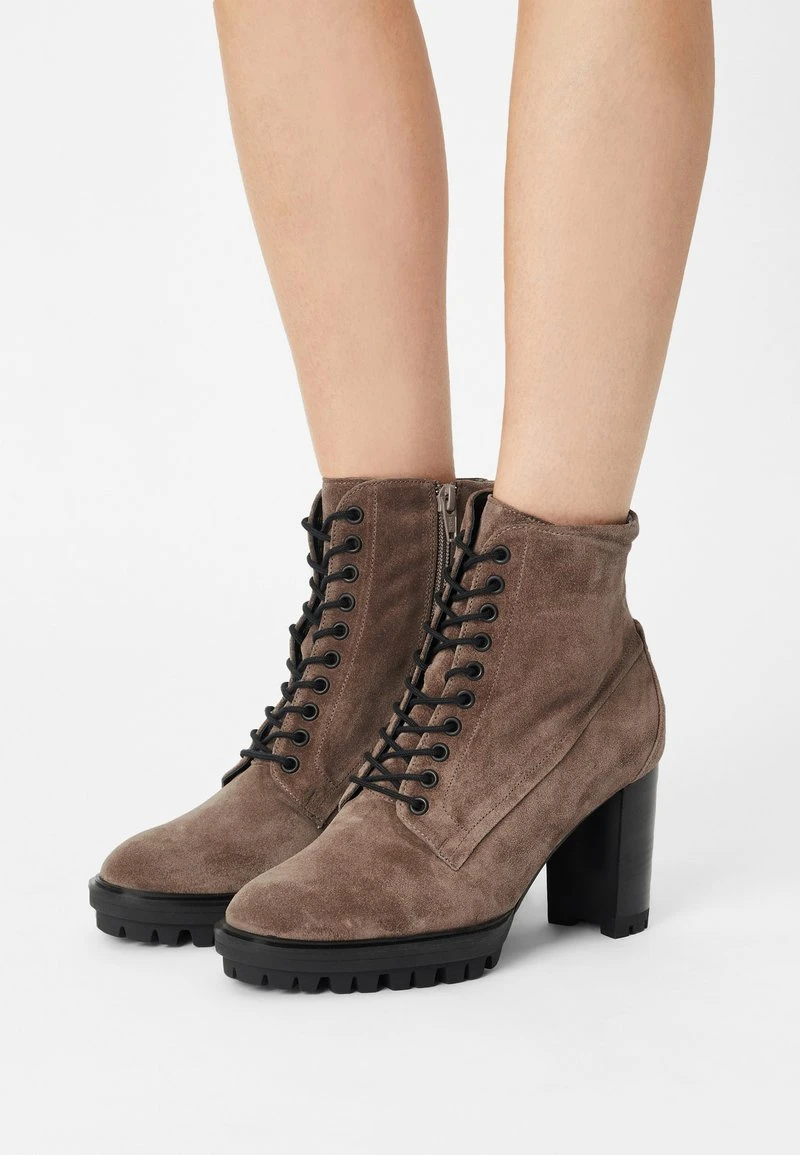 Högl Schnürstiefelette - Taupe, Damen