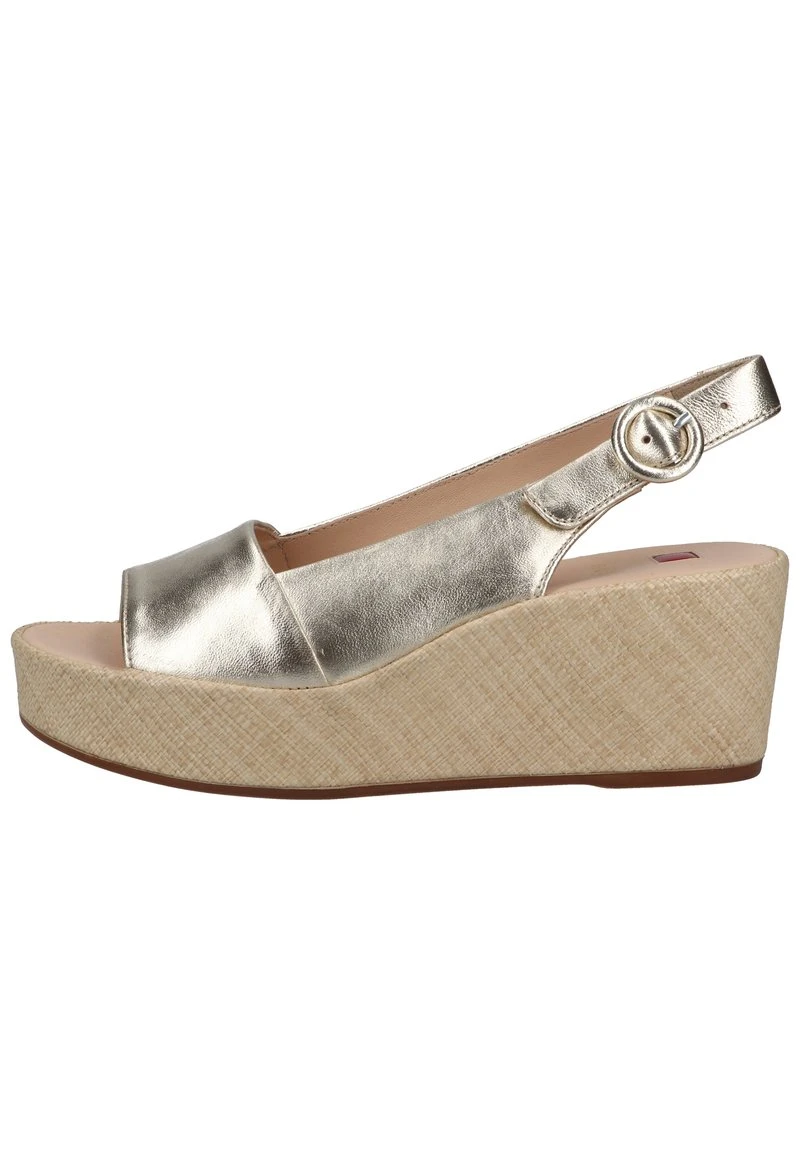 Högl Keilsandalette - Platin Natur, Damen